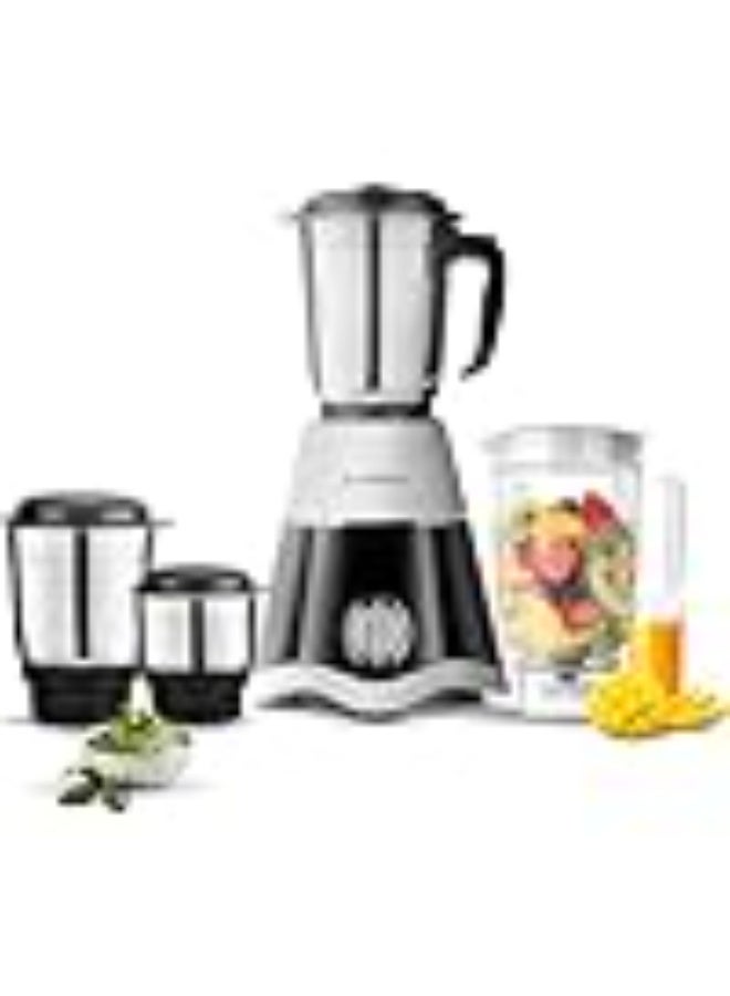 لونج واي Longway Super Dlx Juicer Mixer Grinder | Up to 750 Watt Powerful Motor | 4 Jars for Grinding, Mixing, Juicing | 2 Year Warranty | Black & Gray - Image 1
